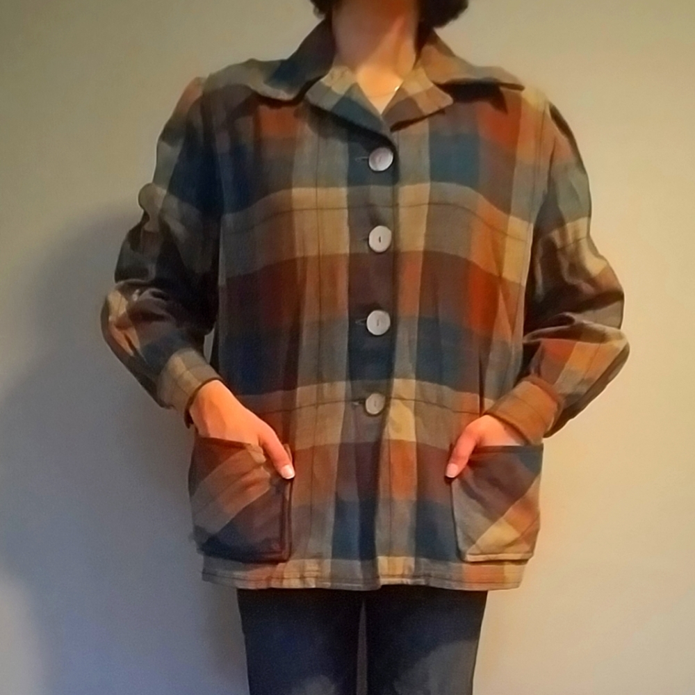 Vintage Pendleton Plaid Shirt 100% virgin wool